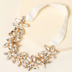 Rhinestone Flower Leg Garter for Wedding