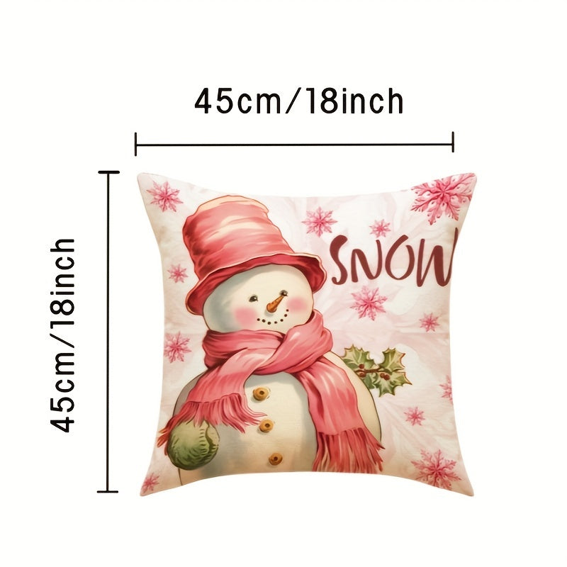 Christmas Throw Pillow Cover for Home Decor - No Insert