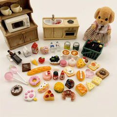 Mini Food Play Toy Dollhouse Accessories Kids Toys Halloween Christmas Gift
