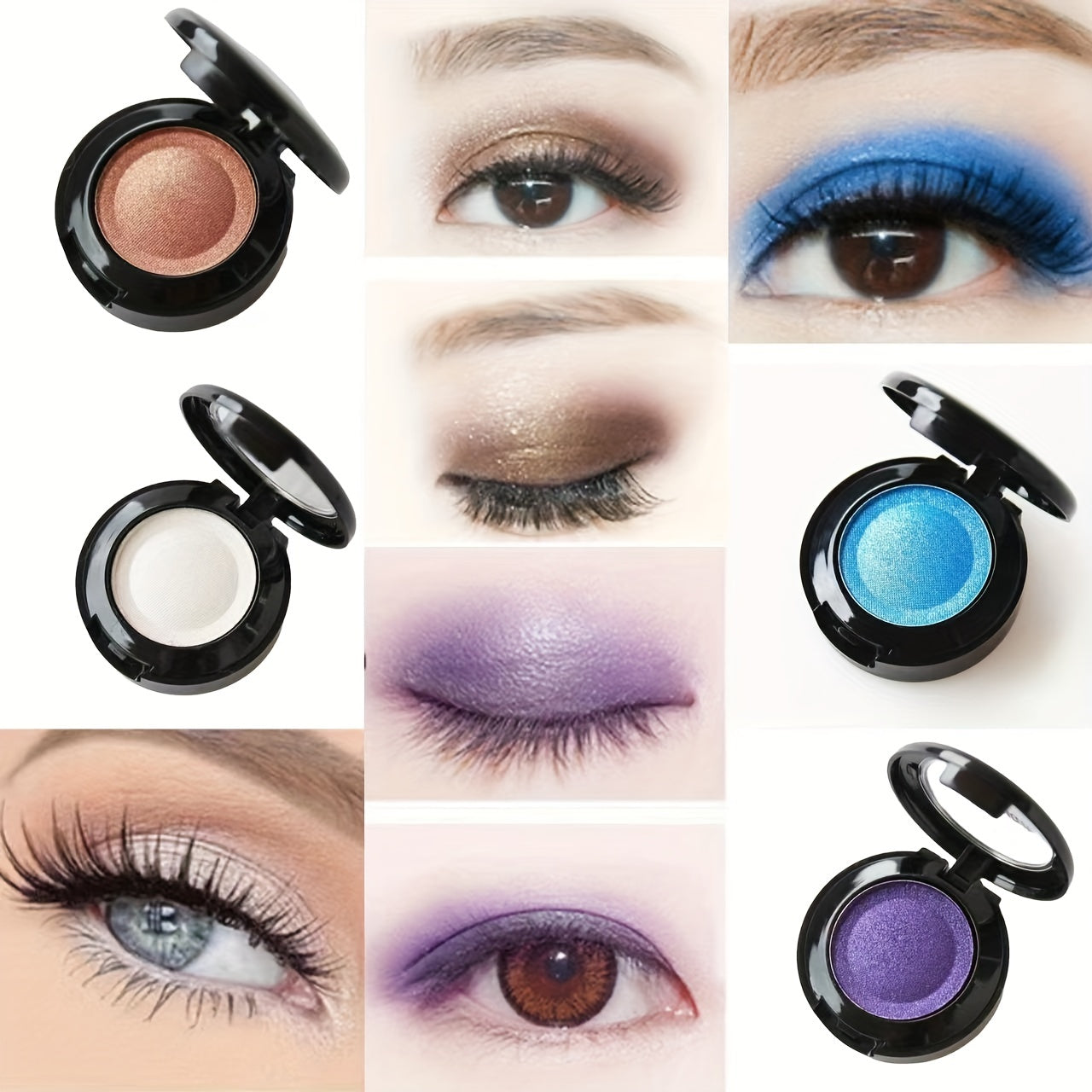 Long Lasting Double Decked Eyeshadow Palette with 6 Colors