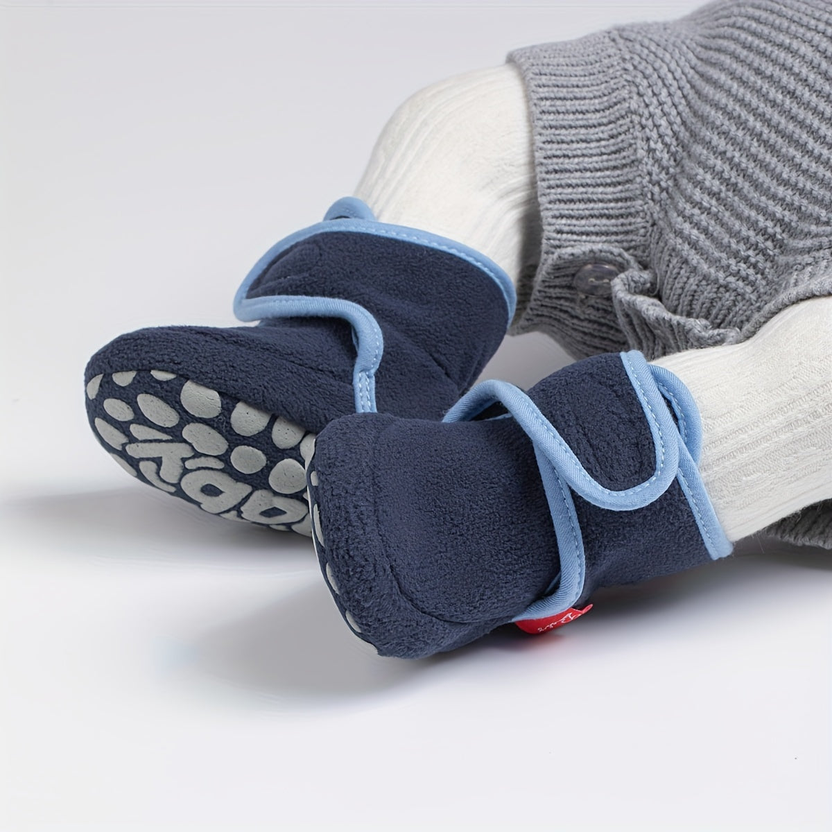 Lightweight Warm Fleece Baby Boys Boots for Indoor Walking