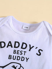 Boys Daddy's Buddy Onesies & Sweatpants Set