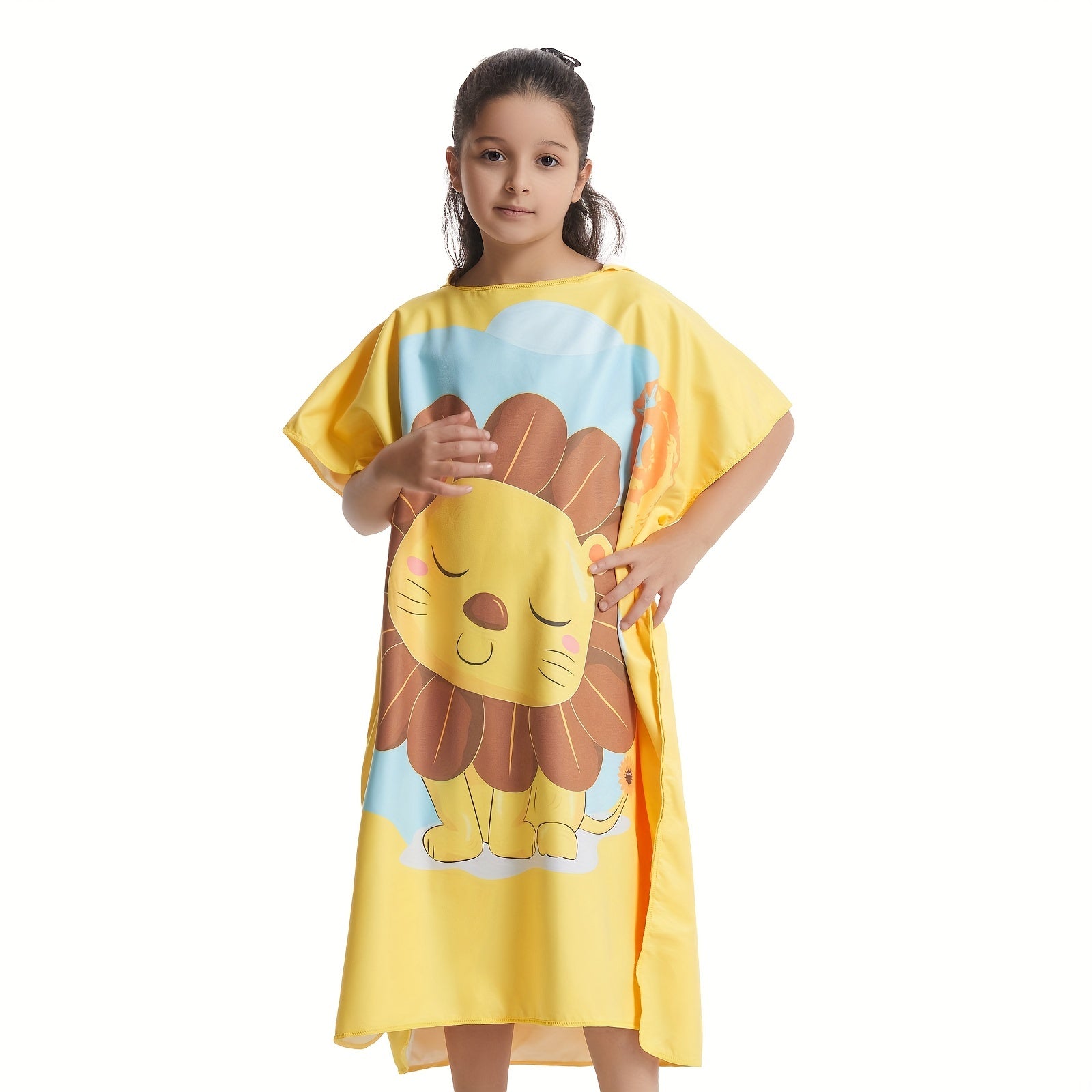 Mutao Kids Changing Towel Surf Poncho Microfiber Hooded Robe