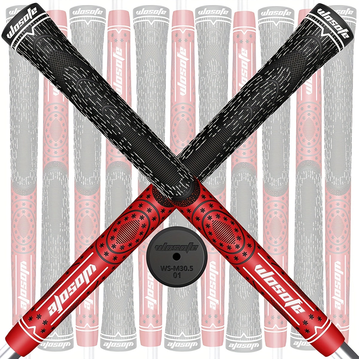 13pcs Golf Grips Cord Hybrid Durable Non-slip Rubber Thread Grip