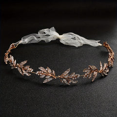 Rhinestone Headband Leaf Shape Hair Accessories