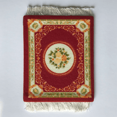 Ethnic Persian Style Tassel Coaster Mats for Home, 1pc