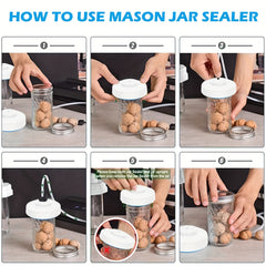 Mason Jar Vacuum Sealer Kit Portable Machine