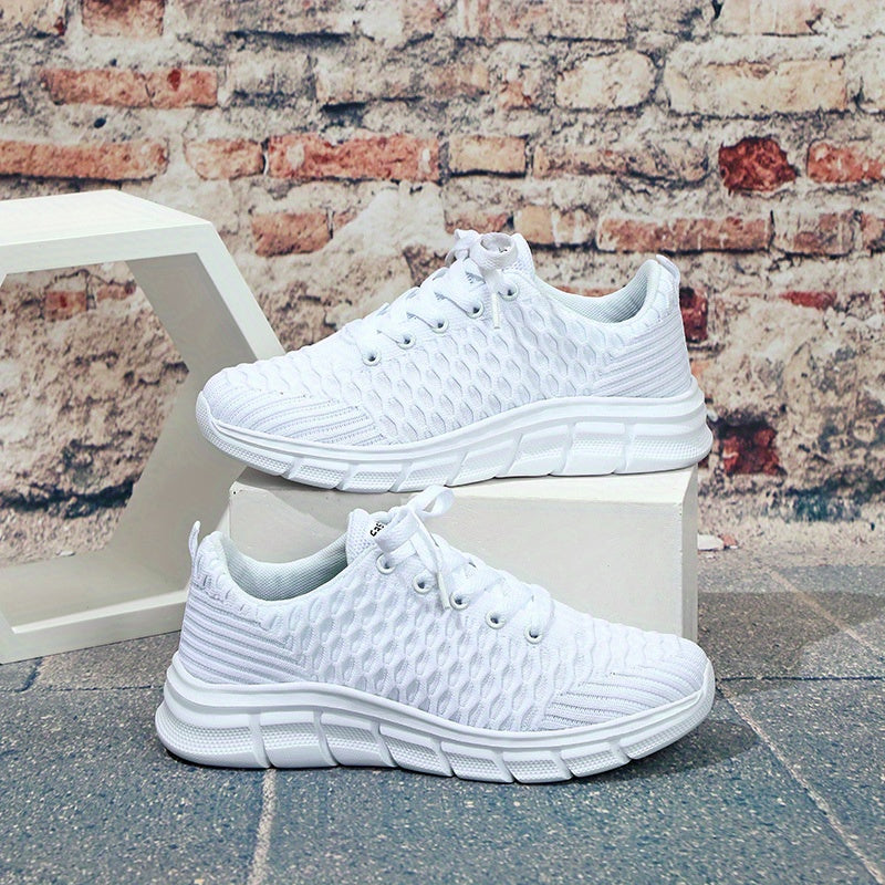 Women's Breathable Lace Up Sneakers Lightweight Outdoor Shoes