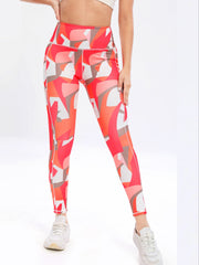 Colorblock Slim Fit Yoga Pants High Stretch Tummy Control Workout Yoga Leggings