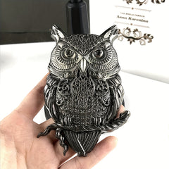 3D Owl Silicone Mold Large Animals Statue Epoxy Mould