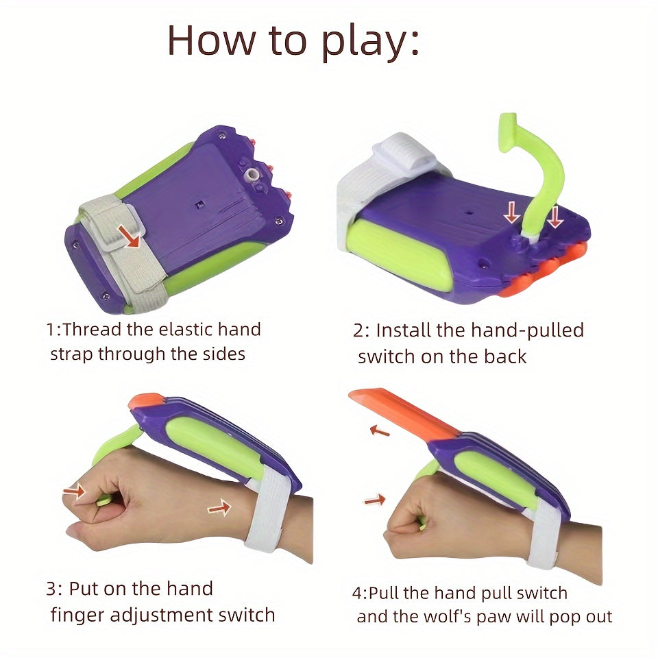 3D Claw Retractable Carrot Cosplay Party Supplies