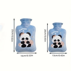 500ml 1000ml Panda Hot Water Bag Plush Safety Hand Warmer