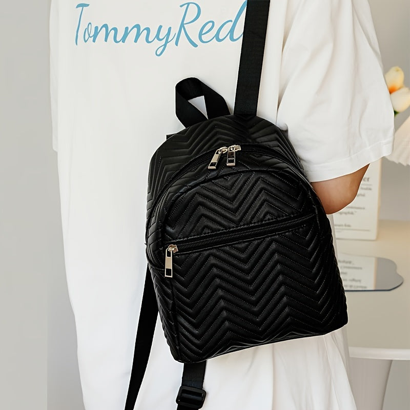 Quilted Backpack for Kids with Large Capacity & Waterproof Design