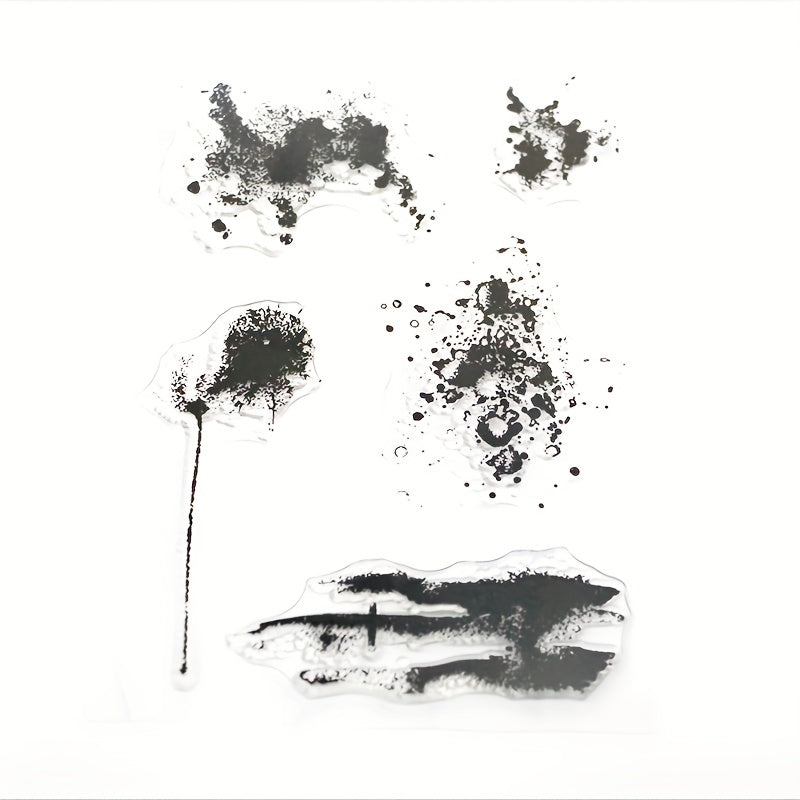 Leaf Graffiti DIY Silicone Transparent Stamp