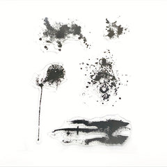 Leaf Graffiti DIY Silicone Transparent Stamp