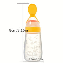 Silicone Baby Food Feeder Spoon 125ml with Soft Head Spoon Feeding