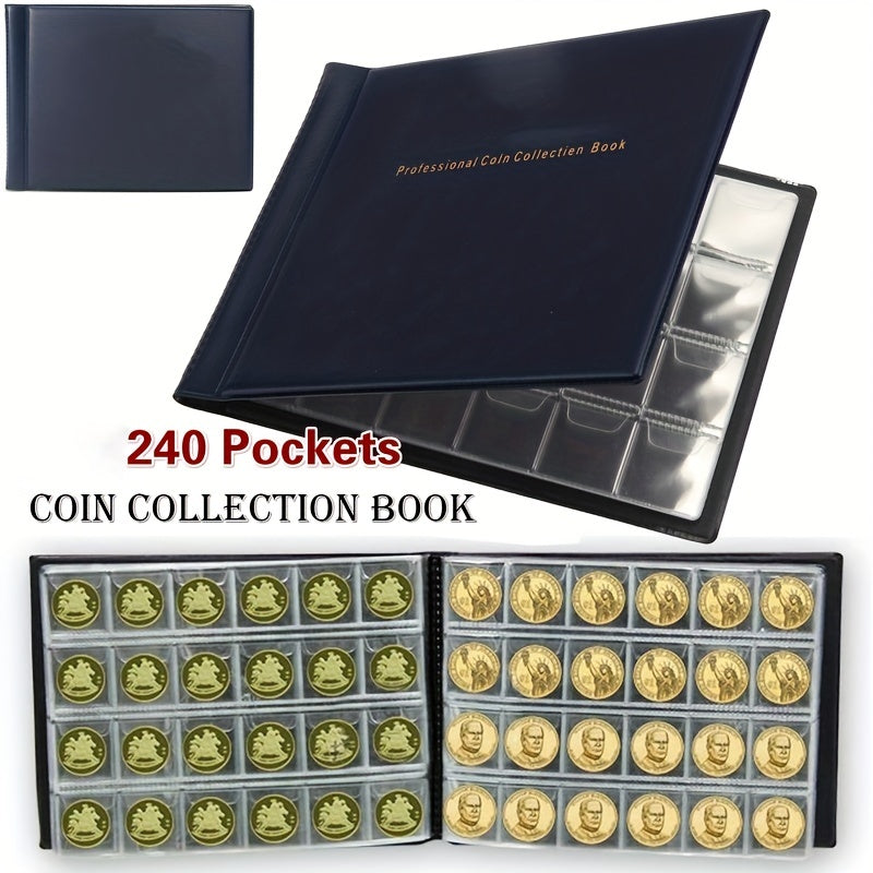 240 Pockets Coin Collection Holder Book