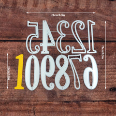 High Large Alphabets Numbers Metal Cutting Dies Scrapbooking Paper Card Making