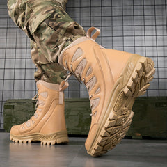 Men's Casual Combat Boots Lace-up Outdoor Shoes