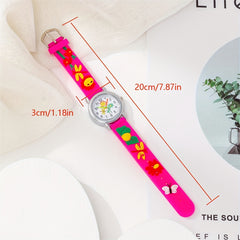 Girls Sunflower Butterfly Dragonfly Watch with Silicone Belt