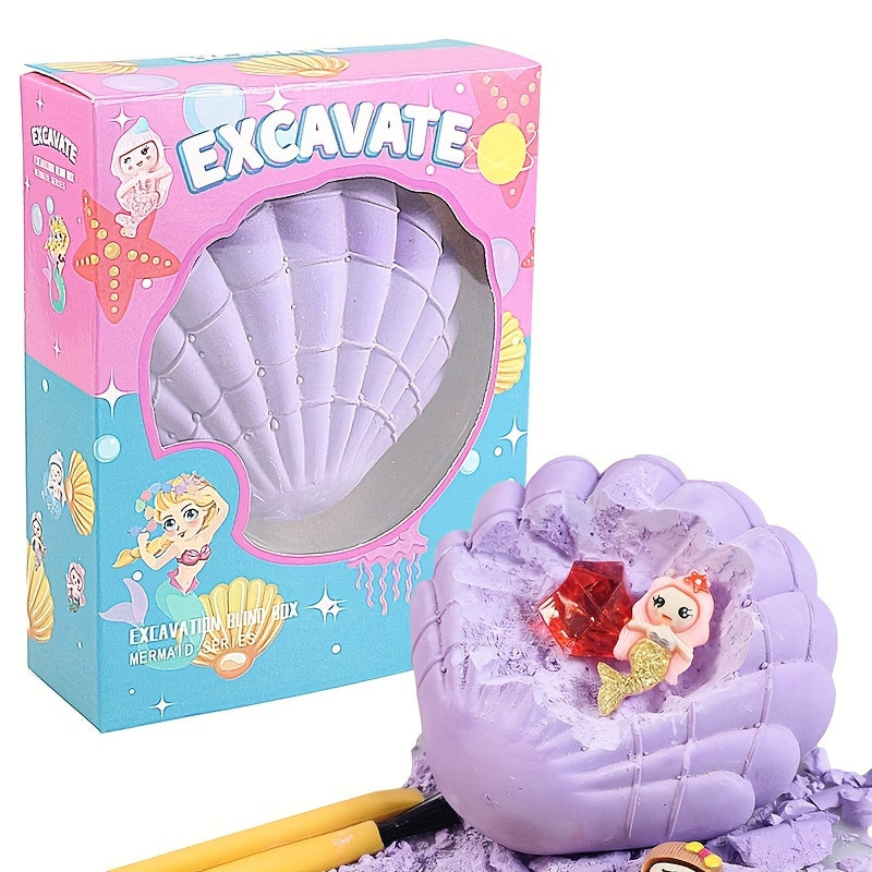 Mermaid Archaeological Digging Science Experiment Toy