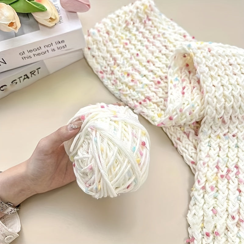 4pcs Rainbow Scarf Yarn Medium Chunky Soft Comfortable Yarn