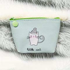 Cartoon Print Zipper Coin Purse Wallet for Kids Girls Birthday