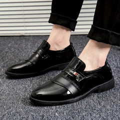 Men's Formal Leather Dress Shoes Low Top Slip On