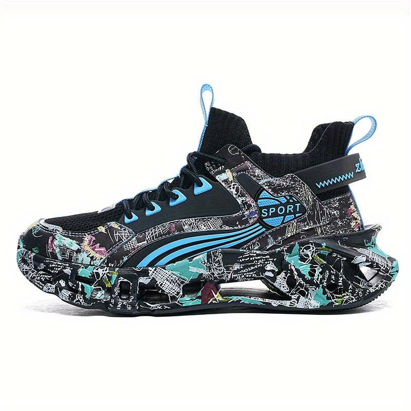 Men's Knit Breathable Running Shoes Lace Up Soft Sole Sneakers