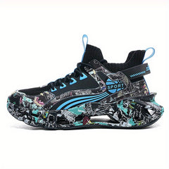 Men's Knit Breathable Running Shoes Lace Up Soft Sole Sneakers