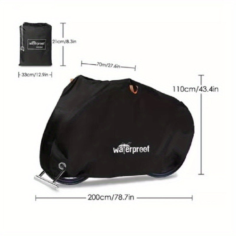 Heavy Duty 210D Waterproof Motorcycle Cover with Safety Cloth Lock Holes