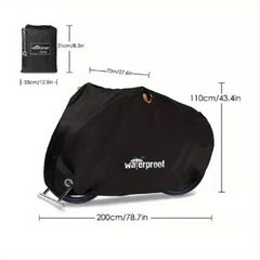 Heavy Duty 210D Waterproof Motorcycle Cover with Safety Cloth Lock Holes