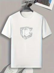 Cube Print Men's Graphic T shirt Casual Comfy Tees