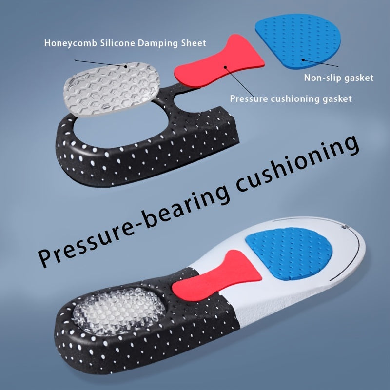 Silicone Sport Insoles Orthotic Arch Support Gel Insoles