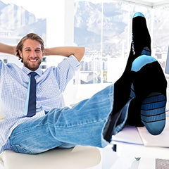 Men's Compression Athletic Socks Long Tube Calf Support for Sports