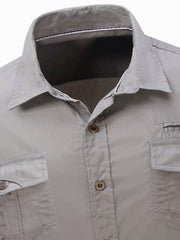 Men s Solid Casual Button Down Shirts - One Size Smaller