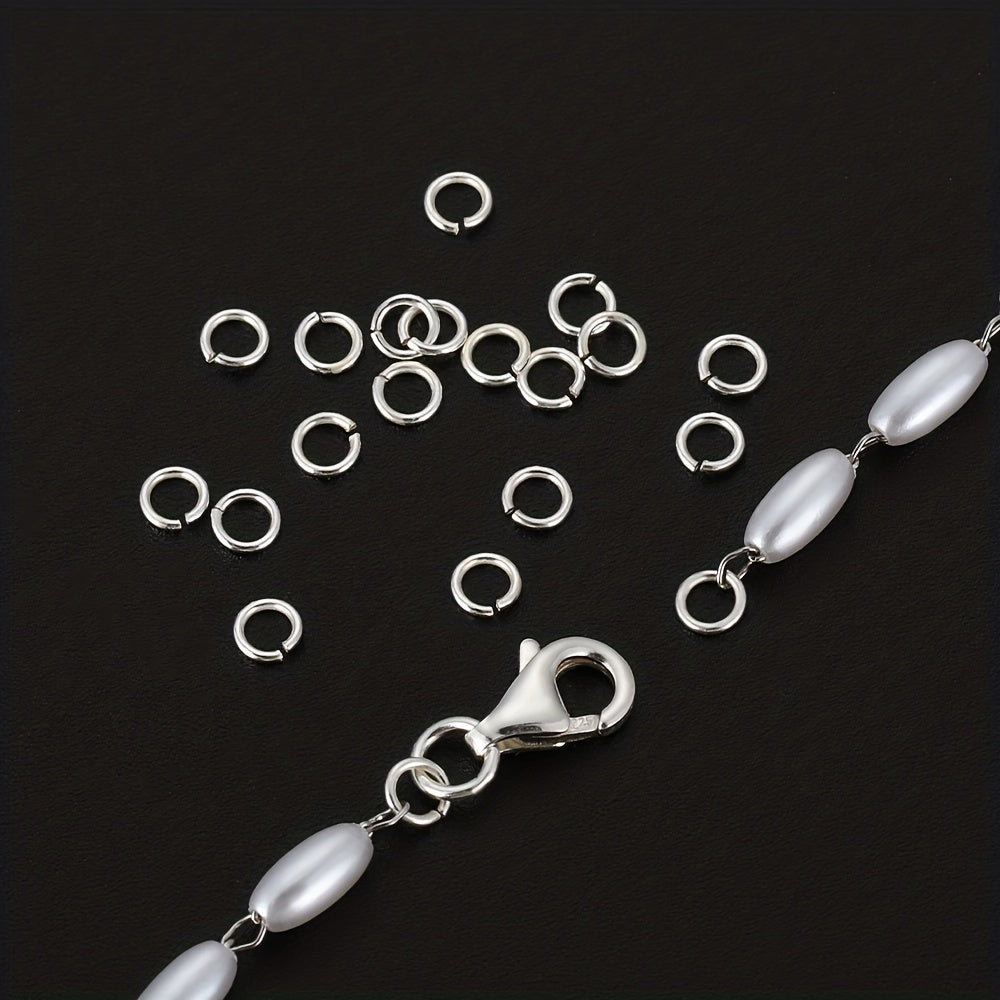 30pcs 925 Sterling Silver Open Jump Rings 3 6mm Split Ring Connectors
