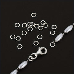 30pcs 925 Sterling Silver Open Jump Rings 3 6mm Split Ring Connectors