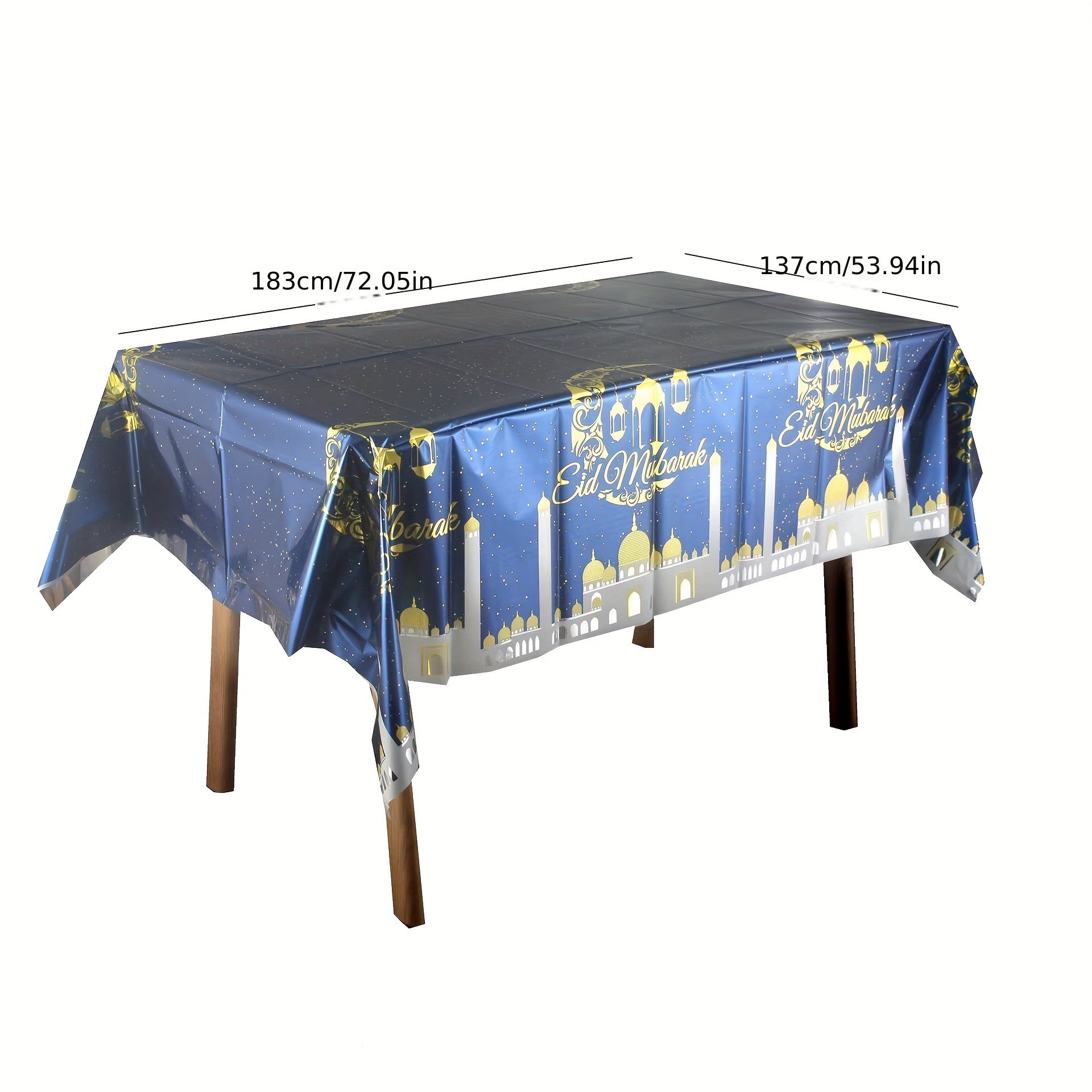 2pcs Disposable Aluminum Film Tablecloth Party Decoration