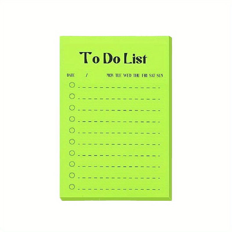 To Do Sticky Notes, 50 Sheets, Self-Adhesive, Assorted Colors