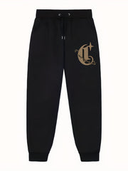 Star Pattern Joggers Men's Casual Loose Fit Drawstring Pants