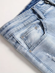 Men's Street Style Distressed Denim Shorts