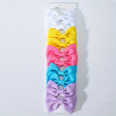 10pcs Baby Girls' Bow Hair Clips Cute Hair Accessories