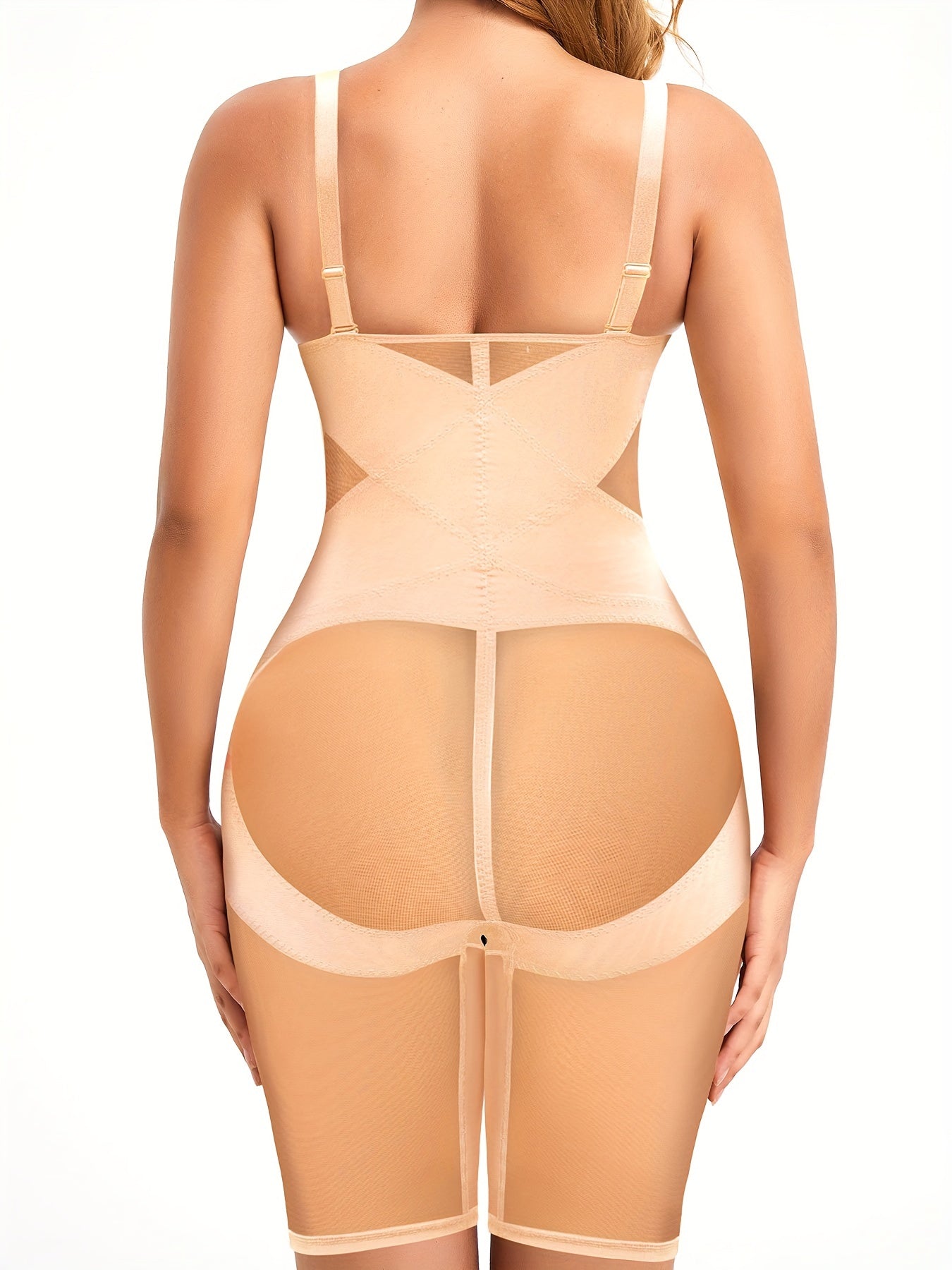 Mesh Shaping Romper Tummy Control Butt Lifting Body Shaper Women's Underwear