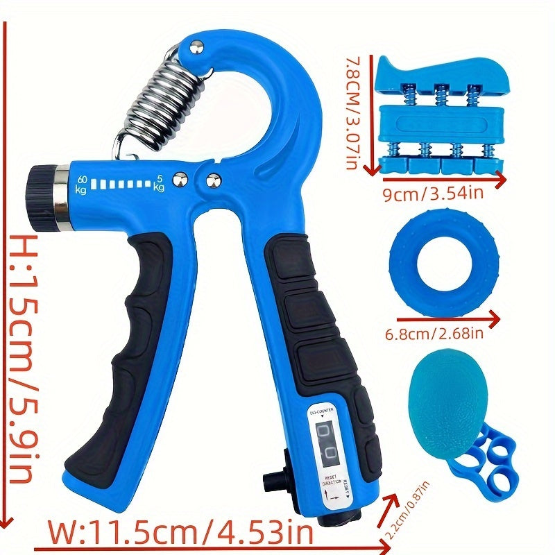 5pcs Grip Strength Trainer Set Hand Rehabilitation Silicone Finger Puller