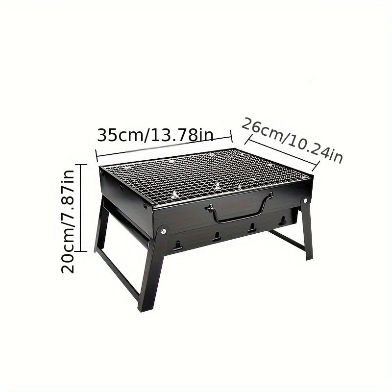 Foldable Campfire Grill for Outdoor Camping Picnic BBQ Home Charcoal BBQ Grill