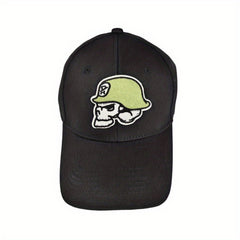 Gothic Skull Patch Baseball Cap Hip Hop Anime Cotton Dad Hats Adjustable