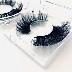 Square Clear False Eyelash Plastic Box, Reusable Case for 1 Pair Lashes