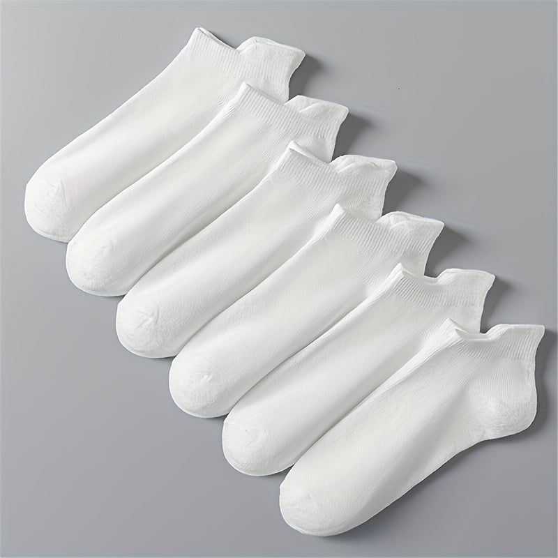 6 Pairs Soft Lightweight Low Cut Ankle Socks Women's Stockings