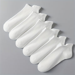 6 Pairs Soft Lightweight Low Cut Ankle Socks Women's Stockings